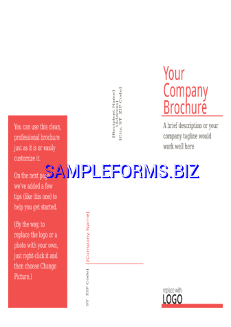 Brochure Template 4 docx pdf free